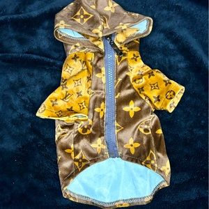 Louis Vuitton dog jacket, size small